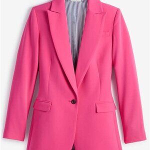 On 34th (Macy's) Women's Solid One-Button Boyfriend Blazer in Pink